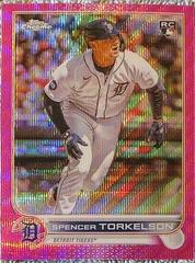 Spencer Torkelson [Pink Wave] Baseball Cards 2022 Topps Chrome Update Prices