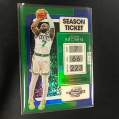 Jaylen Brown [Blue] Basketball Cards 2021 Panini Contenders Optic Prices