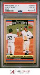 Derek Jeter [Gold] Baseball Cards 2006 Topps Updates & Highlights Prices