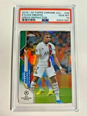 Kylian Mbappe [Green Refractor] Soccer Cards 2019 Topps Chrome UEFA Champions League Prices