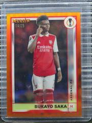 Bukayo Saka [Orange] #12 Soccer Cards 2022 Topps Merlin Chrome UEFA Club Competitions Prices