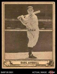 Earl Averill #46 Baseball Cards 1940 Play Ball Prices