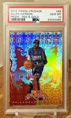 Allen Iverson [Red & Gold] #89 Basketball Cards 2012 Panini Crusade Prizm Prices