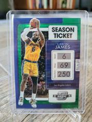 LeBron James [Green Pulsar] Basketball Cards 2021 Panini Contenders Optic Prices