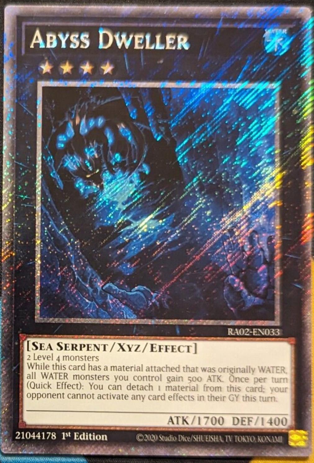 Abyss Dweller [Platinum Secret Rare] RA02-EN033 Prices | YuGiOh 25th ...