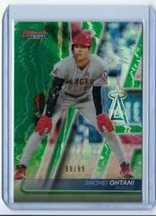 Shohei Ohtani [Green Refractor] #22 Baseball Cards 2020 Bowman's Best Prices