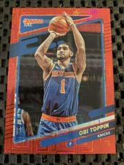 Obi Toppin [Choice Red] Basketball Cards 2021 Panini Donruss Prices