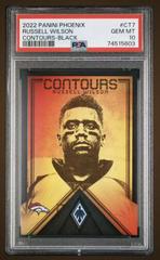 Russell Wilson [Black] #CT-7 Football Cards 2022 Panini Phoenix Contours Prices
