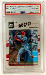 Mike Trout [MVP] Baseball Cards 2017 Panini Donruss Optic Prices