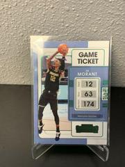 Ja Morant [Green] Basketball Cards 2021 Panini Contenders Prices