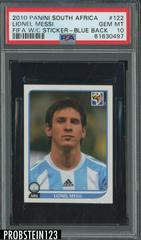 Lionel Messi [Blue Back] Soccer Cards 2010 Panini South Africa FIFA World Cup Sticker Prices