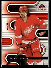 Moritz Seider [Red] #1 Hockey Cards 2022 SP Game Used Prices