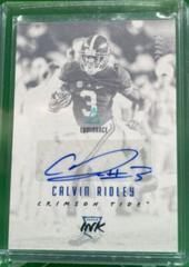 Calvin Ridley [Platinum Blue] #RI-CAR Football Cards 2018 Panini Luminance Rookie Ink Autographs Prices
