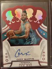 Cody Martin [Red] #CR-CMT Basketball Cards 2019 Panini Crown Royale Rookie Autographs Prices