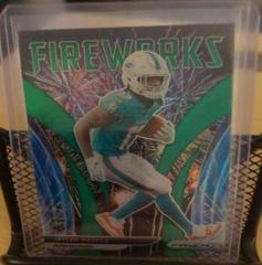 Jaylen Waddle [Green Prizm] #F-5 Football Cards 2021 Panini Prizm Fireworks Prices