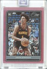 Jalen Johnson [Red] Basketball Cards 2021 Panini One and One Prices
