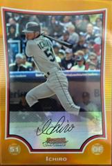 Ichiro [Orange Refractor] #10 Baseball Cards 2009 Bowman Chrome Prices