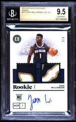 Zion Williamson [Dual Jersey Autograph Green] Basketball Cards 2019 Panini Encased Prices