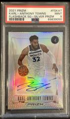 Karl Anthony Towns [Silver Prizm] Basketball Cards 2021 Panini Prizm Flashback Signatures Prices
