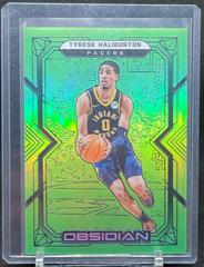Tyrese Haliburton [Green Flood] #101 Basketball Cards 2021 Panini Obsidian Prices