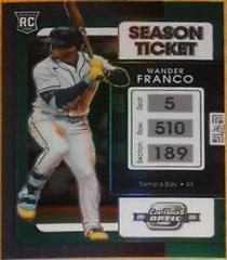 Wander Franco [Green] #1 Baseball Cards 2022 Panini Chronicles Contenders Optic Prices