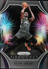 Kevin Durant #1 Basketball Cards 2019 Panini Prizm Fireworks Prices