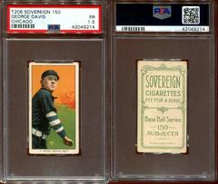 George Davis #NNO Baseball Cards 1909 T206 Sovereign 150 Prices