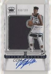 Justin Patton Autograph Relic Prime #235 Basketball Cards 2017 Panini Crown Royale Prices