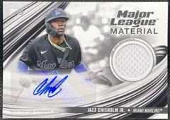 Jazz Chisholm Jr. Baseball Cards 2023 Topps Update Major League Material Autographs Prices