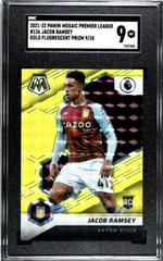 Jacob Ramsey [Gold Fluorescent] Soccer Cards 2021 Panini Mosaic Premier League Prices