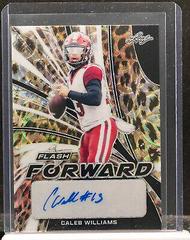 Caleb Williams [Kaleidoscope Leopard] #FF-CW1 Football Cards 2022 Leaf Flash Forward Autographs Prices