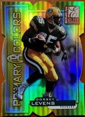 Dorsey Levens [Yellow Die Cut] Football Cards 1999 Panini Donruss Elite Primary Colors Prices