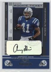 Anthony Davis [Preview Ticket Autograph Green] #108 Football Cards 2005 Playoff Contenders Prices