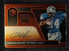 Herman Moore [Copper] Football Cards 2020 Panini Elements Steel Signatures Prices