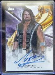 AJ Styles [Purple] Wrestling Cards 2019 Topps WWE Undisputed Autographs Prices