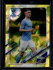Phil Foden [Yellow] Soccer Cards 2020 Topps Chrome UEFA Champions League Sapphire Prices