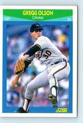 Gregg Olson Baseball Cards 1990 Score Rising Stars Prices