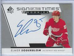 Elmer Soderblom Hockey Cards 2022 SP Authentic Sign of the Times Rookies Prices