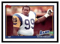 Alvin Wright #524 Football Cards 1991 Topps Prices