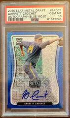 Garrett Crochet [Blue Mojo] #BA-GC1 Baseball Cards 2020 Leaf Metal Draft Autographs Prices