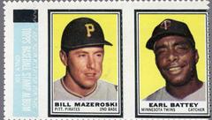 Bill Mazeroski [Earl Battey] Baseball Cards 1962 Topps Stamp Panels Prices