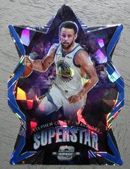 Stephen Curry [Blue Cracked Ice] #9 Basketball Cards 2019 Panini Contenders Optic Superstar Die Cuts Prices