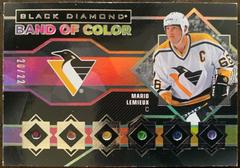 Mario Lemieux #BC-ML Hockey Cards 2022 Upper Deck Black Diamond Band of Color Prices