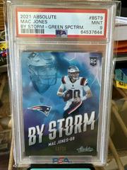Mac Jones [Green] #BST-9 Football Cards 2021 Panini Absolute By Storm Prices