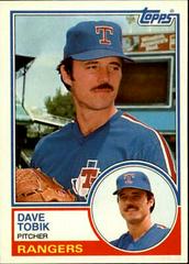 Dave Tobik #113T Baseball Cards 1983 Topps Traded Prices
