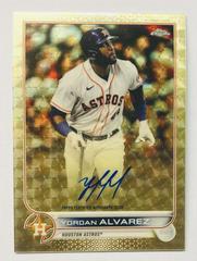 Yordan Alvarez Baseball Cards 2022 Topps Chrome Logofractor Autographs Prices