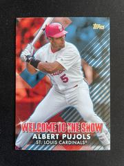 Albert Pujols [Blue] #WTTS-8 Baseball Cards 2022 Topps Welcome to the Show Prices