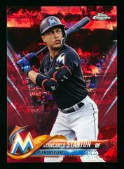 Giancarlo Stanton [Red] #100 Baseball Cards 2018 Topps Chrome Sapphire Prices