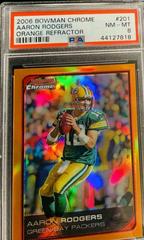 Aaron Rodgers [Orange Refractor] #201 Football Cards 2006 Bowman Chrome Prices