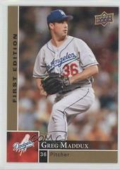 Greg Maddux Baseball Cards 2009 Upper Deck First Edition Prices